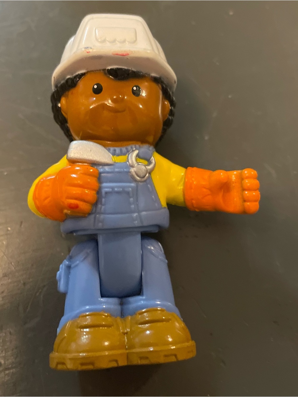 Fisher-Price Little People Dig 'n Load Construction boy figure hard hat tools